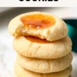 A stack of apricot cookies.
