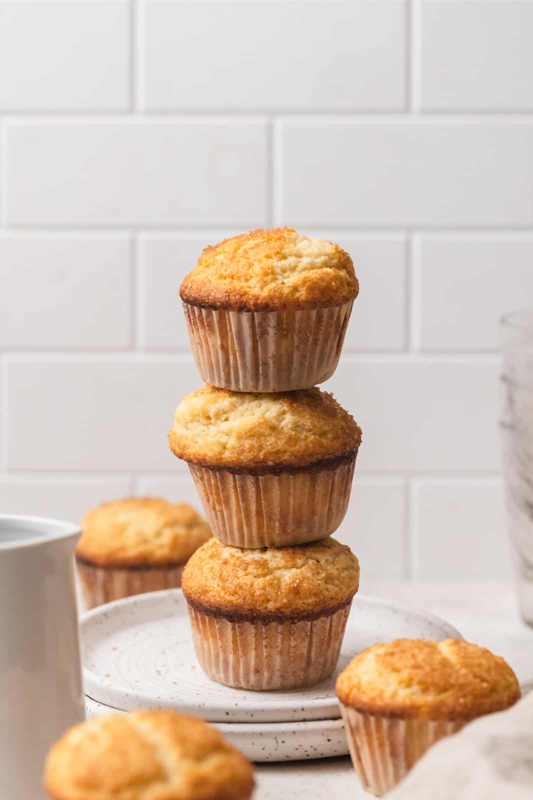 A stack of muffins.