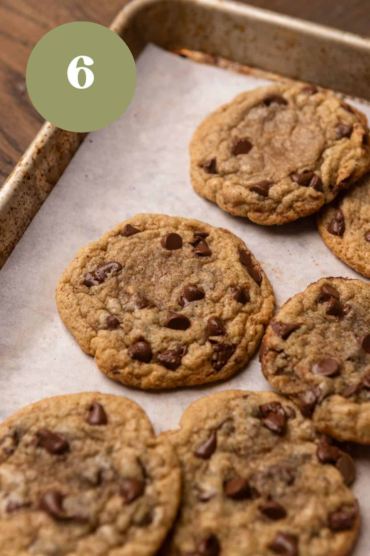 Cookies on a baking tray.