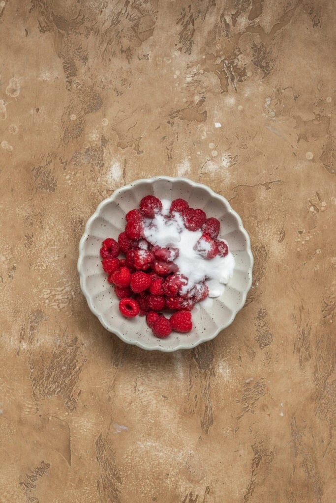 Melted Raspberry How to Make Macerated Raspberries – Dollop of Dough